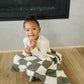 Green Checkered Plush Blanket