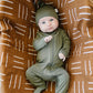 Olive Bamboo Newborn Knot Hat