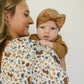Harvest Floral Muslin Burp Cloth
