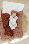 Rust Mudcloth Burp Cloth