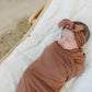Rust Bamboo Stretch Swaddle
