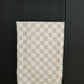 Taupe Checkered Muslin Swaddle Blanket