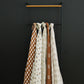 Taupe Checkered Muslin Swaddle Blanket