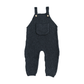Charcoal Knit Pocket Overalls