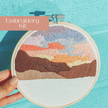 Load image into Gallery viewer, Beginner Embroidery Kit | Desert Sunset
