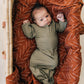 Olive Bamboo Knot Gown