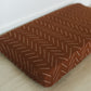 Rust Mudcloth Muslin Changing Pad Cover