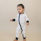 Bamboo Zip Romper | Classic Polka