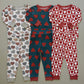 Navy + Red Hearts Ribbed Bamboo Cozy Set
