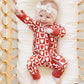 Checkered Hearts Ribbed Bamboo Zipper