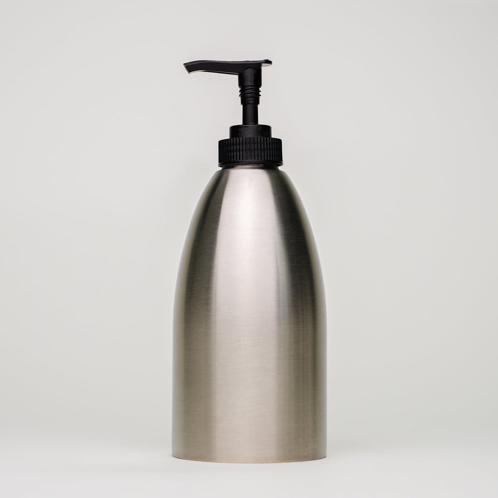 Stainless Steel Keeper Bottle | 16 oz | with Black Pump