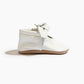 Toasted Bright White Knotted Bow Baby Shoe