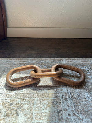 Wooden Interlocking Chain Decor