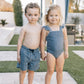 Navy Gingham Swim Shorts