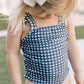 Navy Gingham One-Piece