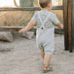 Heather Grey Pocket Knit Overalls