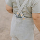 Heather Grey Pocket Knit Overalls