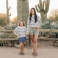 Navy Stripe Knit Sweater
