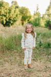 Cherry Ruffle French Terry Set