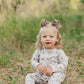 Floral Long Sleeve Button Romper