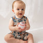 Blue Baseball Shorty Tank Romper