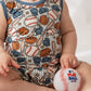 Blue Baseball Shorty Tank Romper
