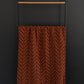 Rust Mudcloth Muslin Swaddle Blanket