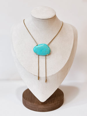 Turquoise Bolo Necklace