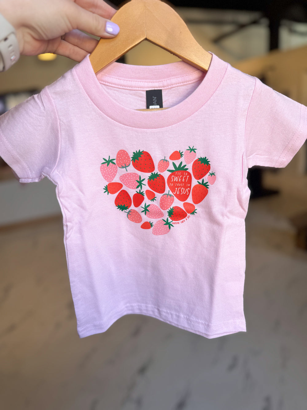 Tis So Sweet To Trust In Jesus Strawberry T-Shirt