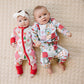 Bamboo Zip Romper | Santa Patchwork
