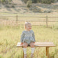 Blue Plaid Ruffle Collar Bubble Romper