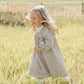 Camel Gingham Lace Dress