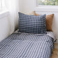 Vintage Plaid + Navy Plaid Twin Muslin Quilt