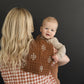 Chestnut Textile Muslin Burp Cloth