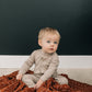 Oatmeal Organic Cotton Ribbed Snap