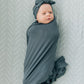 Charcoal Bamboo Head Wrap