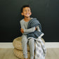Coastal Plaid + Navy Muslin Quilt