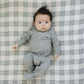 Coastal Plaid Muslin Crib Sheet