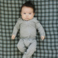 Navy Plaid Muslin Crib Sheet