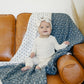 Navy Berry + Cream Berry Lace Muslin Quilt
