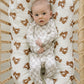 Taupe Checkered Bamboo Layette Set