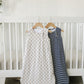 Taupe Checkered Bamboo Sleep Sack