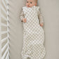 Taupe Checkered Bamboo Sleep Sack