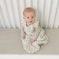 Taupe Checkered Bamboo Sleep Sack