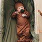 Rust Bamboo Knot Gown
