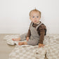 Brown Plaid Overalls
