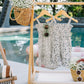 Palm Tree Linen Dress