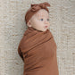 Rust Bamboo Stretch Swaddle