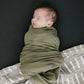 Olive Bamboo Stretch Swaddle