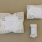 Taupe Rainbow Plush Blanket